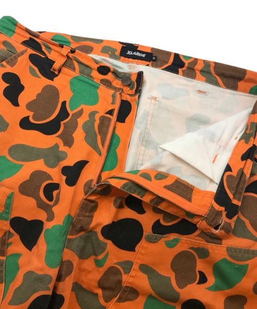 X-LARGE（エクストララージ）X-LARGE (エクストララージ) DOUBLE KNEE WORK PANTS オレンジ サイズ:36の古着・服飾アイテム