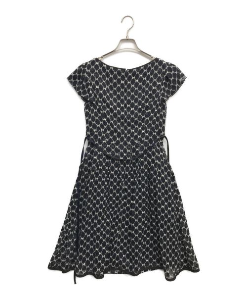 TOCCA（トッカ）TOCCA (トッカ) CHECKER RIBBON ドレス ネイビー サイズ:2の古着・服飾アイテム