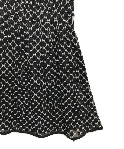 TOCCA（トッカ）TOCCA (トッカ) CHECKER RIBBON ドレス ネイビー サイズ:2の古着・服飾アイテム