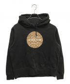 COACHコーチ）の古着「シグネチャーロゴパーカー」｜ブラック