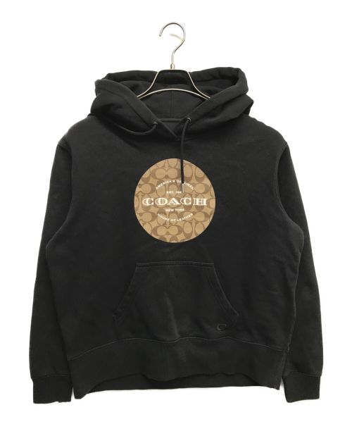 COACH（コーチ）COACH (コーチ) シグネチャーロゴパーカー ブラック サイズ:XSの古着・服飾アイテム