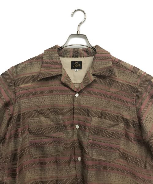 Needles（ニードルズ）Needles (ニードルズ) S/S ONE-UP SHIRT ブラウン サイズ:Lの古着・服飾アイテム