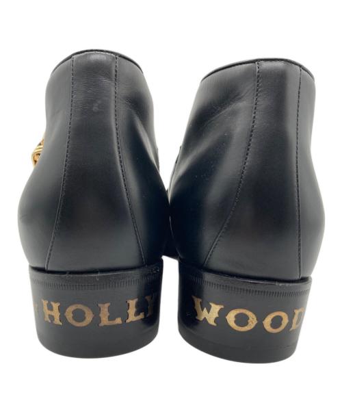 GUCCI（グッチ）GUCCI (グッチ) ストラップバックル アンクルショートブーツ ブラック サイズ:10の古着・服飾アイテム