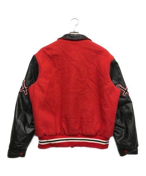 OLYMPIC SPORTSWEAR（オリンピックスポーツウェア）OLYMPIC SPORTSWEAR (オリンピックスポーツウェア) スタジャン レッド サイズ:44の古着・服飾アイテム