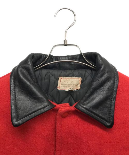 OLYMPIC SPORTSWEAR（オリンピックスポーツウェア）OLYMPIC SPORTSWEAR (オリンピックスポーツウェア) スタジャン レッド サイズ:44の古着・服飾アイテム
