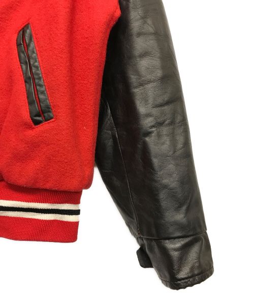 OLYMPIC SPORTSWEAR（オリンピックスポーツウェア）OLYMPIC SPORTSWEAR (オリンピックスポーツウェア) スタジャン レッド サイズ:44の古着・服飾アイテム