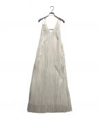 ETRE TOKYOエトレトウキョウ）の古着「ワッシャープリーツキャミワンピース」｜アイボリー