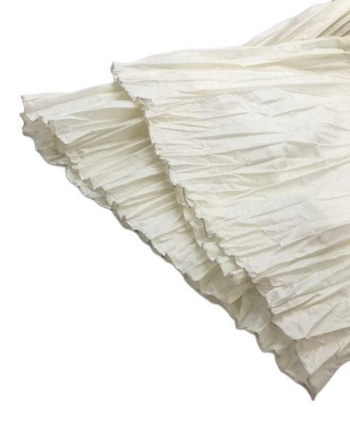 ETRE TOKYO（エトレトウキョウ）ETRE TOKYO (エトレトウキョウ) ワッシャープリーツキャミワンピース アイボリー サイズ:Fの古着・服飾アイテム