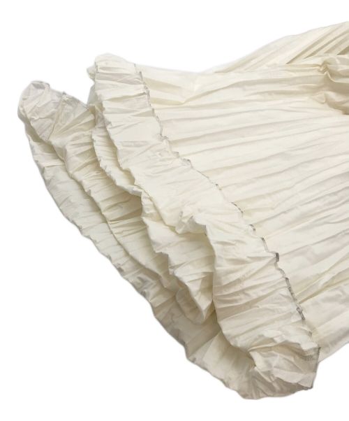 ETRE TOKYO（エトレトウキョウ）ETRE TOKYO (エトレトウキョウ) ワッシャープリーツキャミワンピース アイボリー サイズ:Fの古着・服飾アイテム