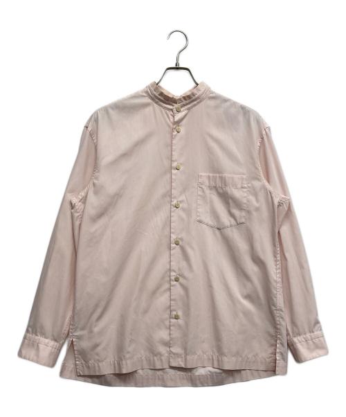 ISSEY MIYAKE MEN（イッセイミヤケメン）ISSEY MIYAKE MEN (イッセイミヤケメン) バンドカラーシャツ ピンク サイズ:3の古着・服飾アイテム