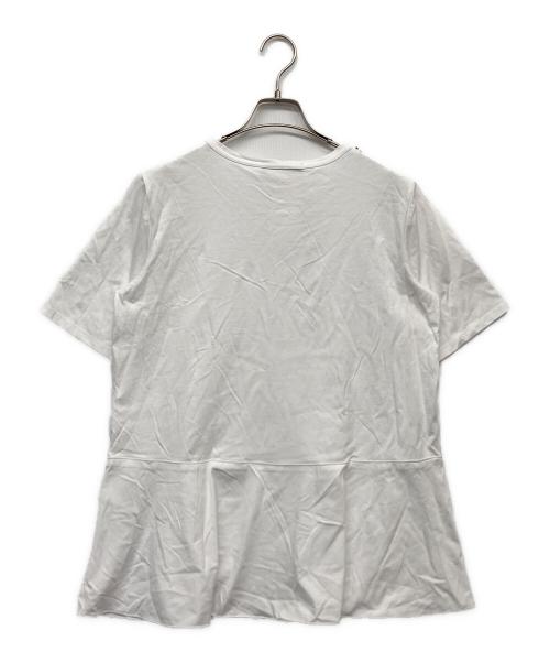 Max Mara Studio（マックスマーラ ストゥディオ）Max Mara Studio (マックスマーラ ストゥディオ) ビジュー付半袖カットソー ホワイト サイズ:L 未使用品の古着・服飾アイテム