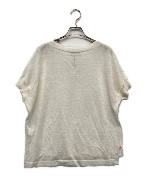 ARTISAN（アルチザン）ARTISAN (アルチザン) スパンコール ボーダーニットプルオーバー ホワイト サイズ:9 未使用品の古着・服飾アイテム