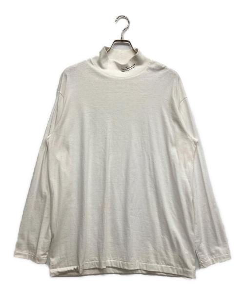 YOHJI YAMAMOTO（ヨウジヤマモト）YOHJI YAMAMOTO (ヨウジヤマモト) KUME.JP (クメ) タートルネックカットソー ホワイト サイズ:4の古着・服飾アイテム