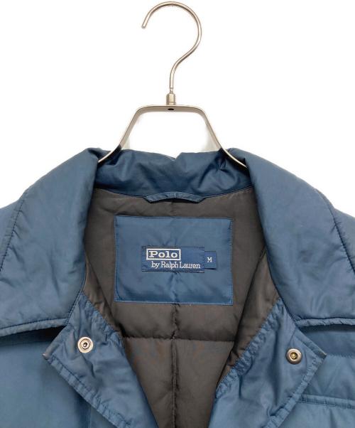 POLO RALPH LAUREN（ポロ・ラルフローレン）POLO RALPH LAUREN (ポロ・ラルフローレン) 90'sキルティングダウンジャケット ネイビー サイズ:Mの古着・服飾アイテム