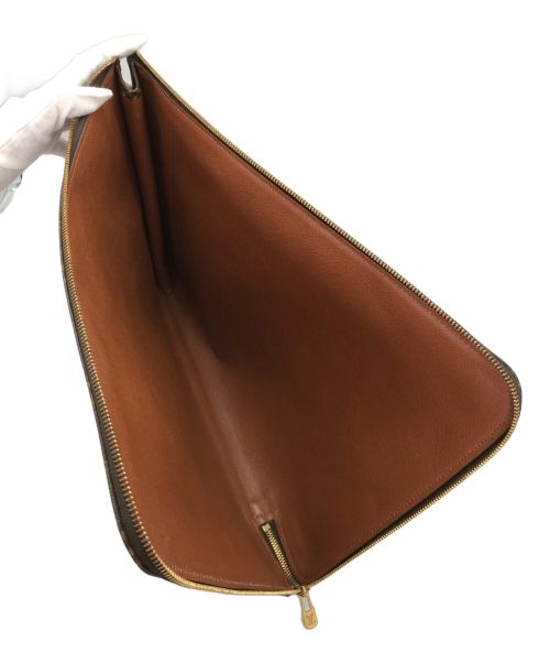 LOUIS VUITTON（ルイ ヴィトン）LOUIS VUITTON (ルイ ヴィトン) クラッチバッグ ブラウンの古着・服飾アイテム