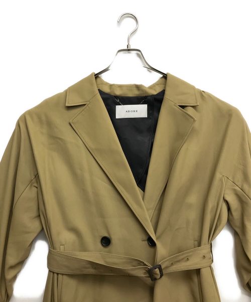 ADORE（アドーア）ADORE (アドーア) コットンツイルロングコート ベージュ サイズ:38の古着・服飾アイテム