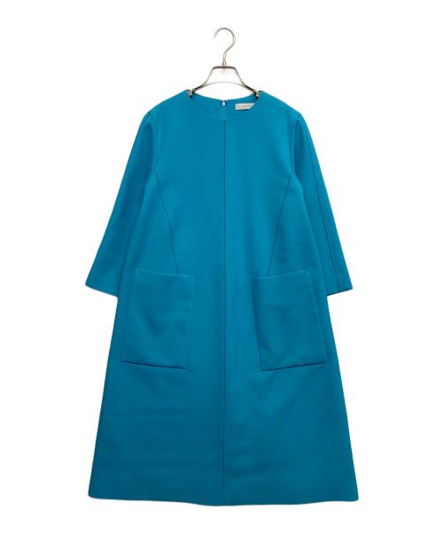 ADORE（アドーア）ADORE (アドーア) クリアボンディングワンピース ブルー サイズ:38の古着・服飾アイテム