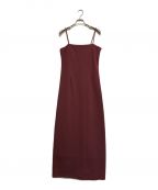 TODAYFULトゥデイフル）の古着「ペンシルキャミソールワンピース」｜レッド