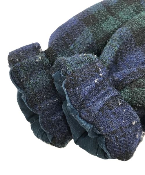 SUPREME（シュプリーム）Supreme (シュプリーム) Harris Tweed (ハリスツイード) Wool Fishtail Parka ブルー×グリーン サイズ:Mの古着・服飾アイテム