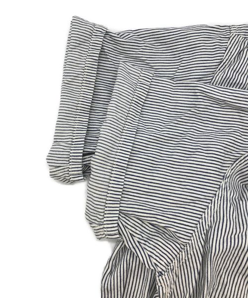 COOTIE PRODUCTIONS（クーティープロダクツ）COOTIE PRODUCTIONS (クーティープロダクツ) ヒッコリー半袖シャツ ホワイト サイズ:XLの古着・服飾アイテム