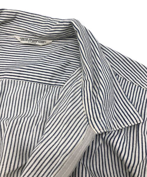 COOTIE PRODUCTIONS（クーティープロダクツ）COOTIE PRODUCTIONS (クーティープロダクツ) ヒッコリー半袖シャツ ホワイト サイズ:XLの古着・服飾アイテム