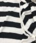中古・古着 MM6 (エムエムシックス) ボーダー変形ニット ホワイト×ブラック サイズ:S：8000円