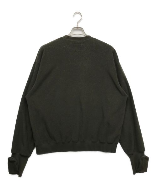 O.E.M（オーイーエム）O.E.M (オーイーエム) HAND WARMED CREW NECK FLEECE オリーブ サイズ:Lの古着・服飾アイテム