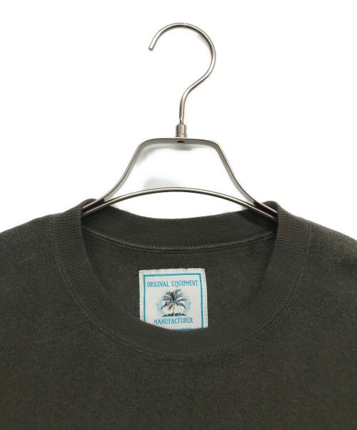 O.E.M（オーイーエム）O.E.M (オーイーエム) HAND WARMED CREW NECK FLEECE オリーブ サイズ:Lの古着・服飾アイテム