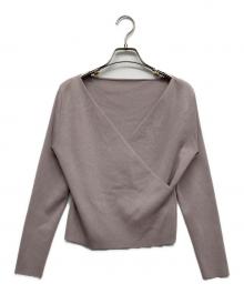 Diagram（ダイアグラム）の古着「カシュクールニット」｜パープル