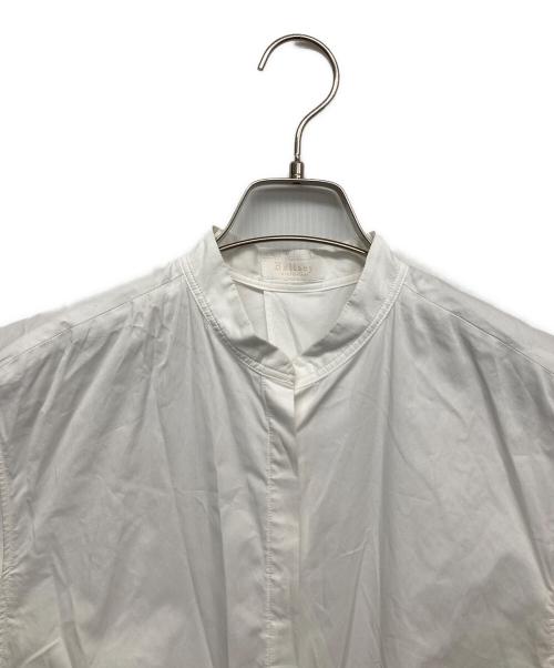 BALLSEY（ボールジィ）BALLSEY (ボールジィ) コットンサテン バックオープンシャツワンピース ホワイト サイズ:36の古着・服飾アイテム