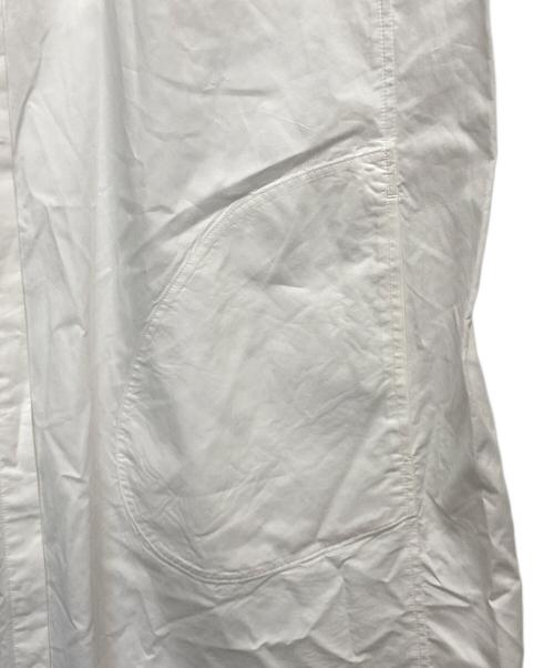 BALLSEY（ボールジィ）BALLSEY (ボールジィ) コットンサテン バックオープンシャツワンピース ホワイト サイズ:36の古着・服飾アイテム