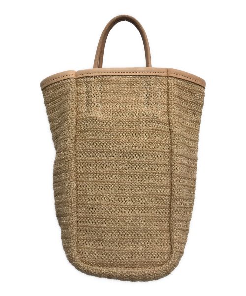 amiacalva（アミアカルヴァ）amiacalva (アミアカルヴァ) GRASSY TOTE ベージュの古着・服飾アイテム