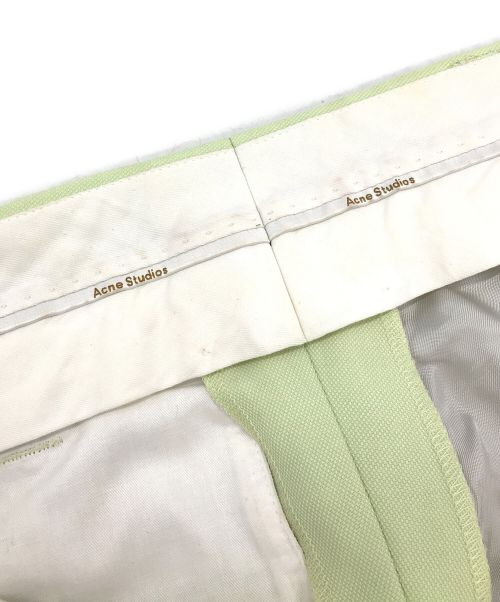 Acne studios（アクネ ストゥディオス）ACNE STUDIOS (アクネ ストゥディオス) スラックス グリーン サイズ:34の古着・服飾アイテム