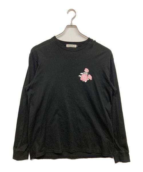 UNDERCOVER（アンダーカバー）UNDERCOVER (アンダーカバー) フラワー プリント ロング Tシャツ ブラック サイズ:4の古着・服飾アイテム