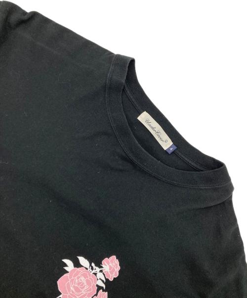 UNDERCOVER（アンダーカバー）UNDERCOVER (アンダーカバー) フラワー プリント ロング Tシャツ ブラック サイズ:4の古着・服飾アイテム