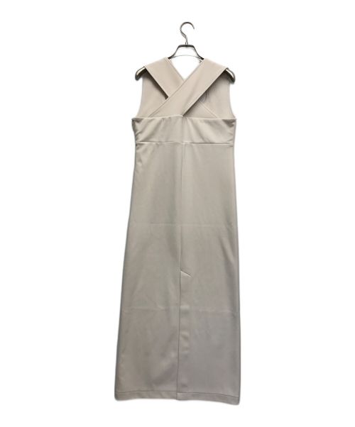 ESTNATION（エストネーション）ESTNATION (エストネーション) ジャージーノースリーブワンピース アイボリー サイズ:F 未使用品の古着・服飾アイテム