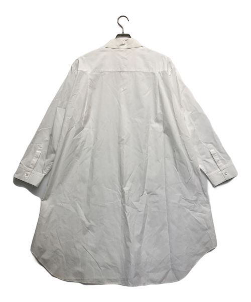 GROUND Y（グラウンドワイ）GROUND Y (グラウンドワイ) ブロードビッグシャツ ホワイト サイズ:1の古着・服飾アイテム