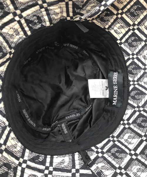 MARINE SERRE（マリーンセル）MARINE SERRE (マリーンセル) バケットハット ベージュ サイズ:Sの古着・服飾アイテム