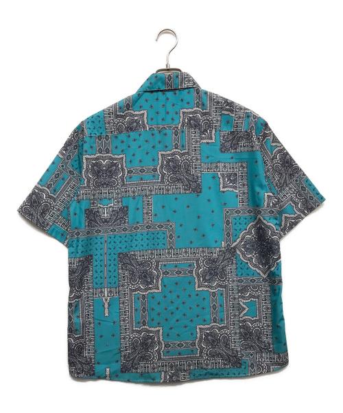 417 by EDIFICE（417 バイ エディフィス）417 by EDIFICE (417 バイ エディフィス) バンダナパターンシャツ ブルー サイズ:FREEの古着・服飾アイテム