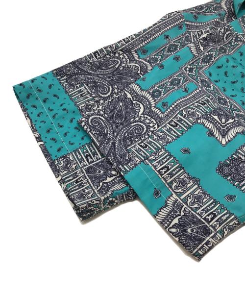 417 by EDIFICE（417 バイ エディフィス）417 by EDIFICE (417 バイ エディフィス) バンダナパターンシャツ ブルー サイズ:FREEの古着・服飾アイテム