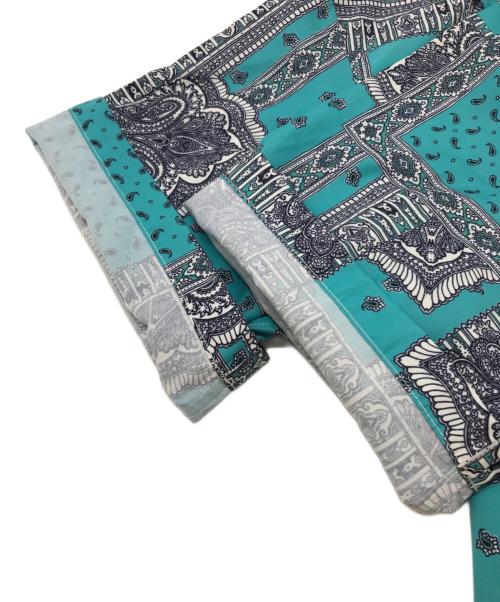 417 by EDIFICE（417 バイ エディフィス）417 by EDIFICE (417 バイ エディフィス) バンダナパターンシャツ ブルー サイズ:FREEの古着・服飾アイテム