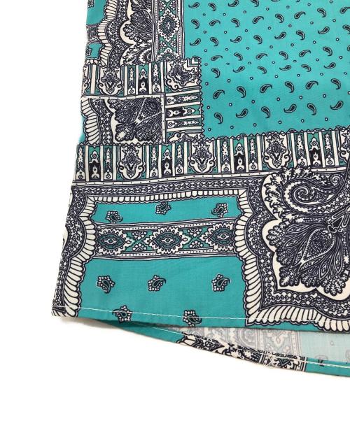 417 by EDIFICE（417 バイ エディフィス）417 by EDIFICE (417 バイ エディフィス) バンダナパターンシャツ ブルー サイズ:FREEの古着・服飾アイテム