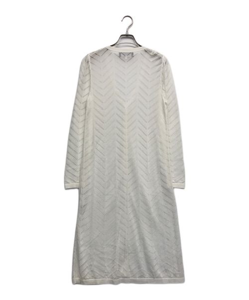 M'S GRACY（エムズグレイシー）M'S GRACY (エムズグレイシー) ロングカーディガン ホワイト サイズ:38の古着・服飾アイテム