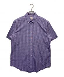 BROOKS BROTHERS（ブルックスブラザーズ）の古着「半袖チェックシャツ」｜パープル