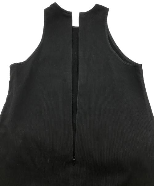 BACCA（バッカ）BACCA (バッカ) コットンピケ タンクトップドレス ブラック サイズ:36の古着・服飾アイテム