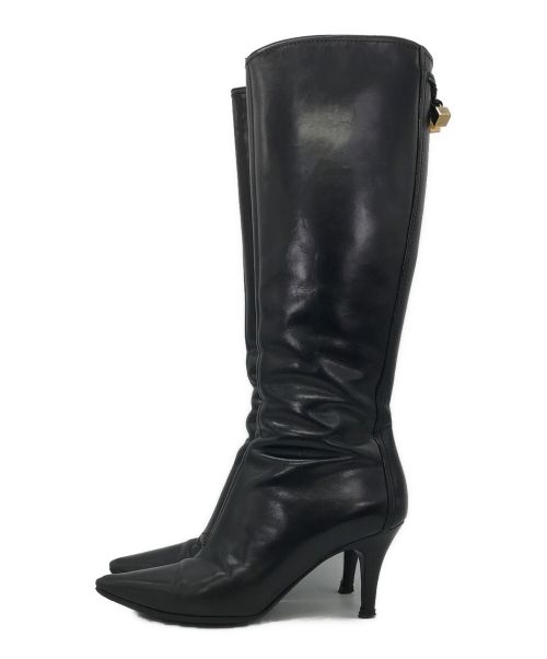 LOUIS VUITTON（ルイ ヴィトン）LOUIS VUITTON (ルイ ヴィトン) ロングブーツ ブラック サイズ:34の古着・服飾アイテム