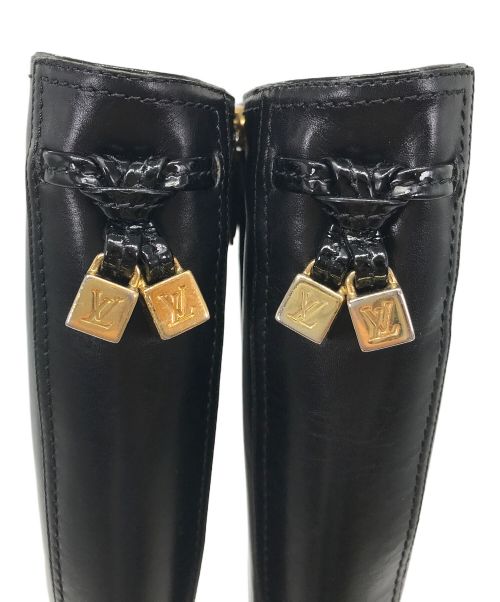 LOUIS VUITTON（ルイ ヴィトン）LOUIS VUITTON (ルイ ヴィトン) ロングブーツ ブラック サイズ:34の古着・服飾アイテム