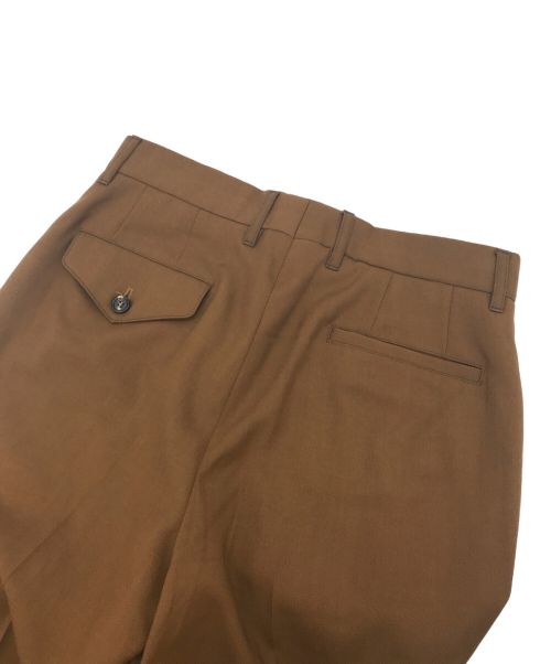 MARNI（マルニ）MARNI (マルニ) トロピカルウール センタープレス テーパードパンツ ブラウン サイズ:44の古着・服飾アイテム