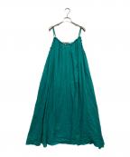 SLOBE IENAスローブ イエナ）の古着「コットンガーゼ ギャザーワンピース」｜グリーン