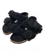 BIRKENSTOCKビルケンシュトック）の古着「ARIZONA ファー サンダル」｜ブラック
